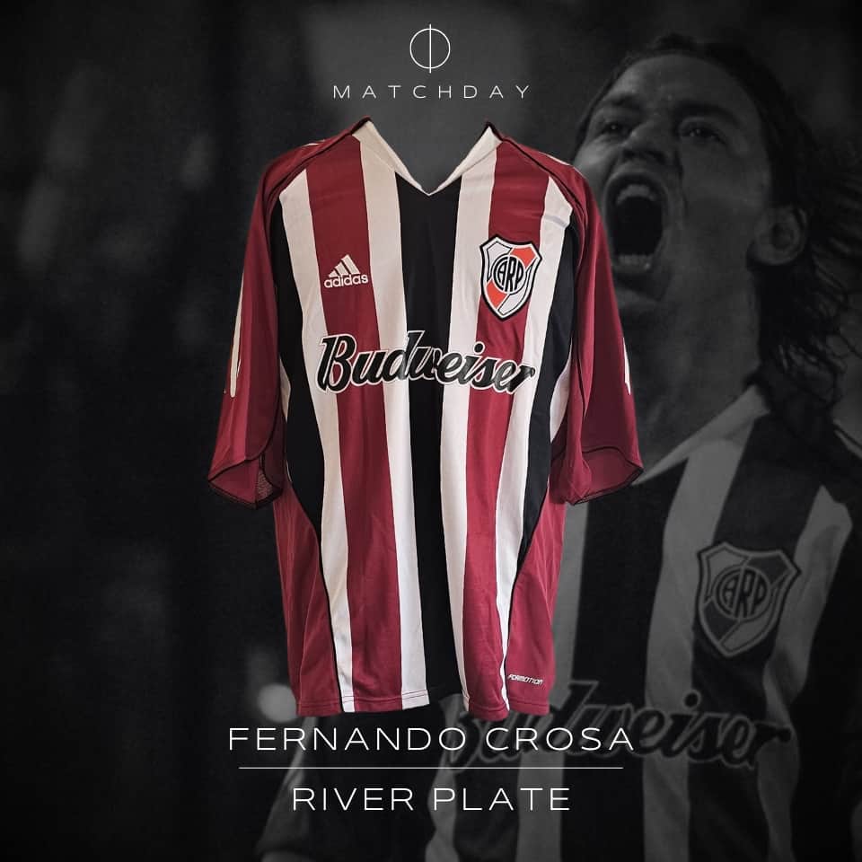 Fernando Crosa – River Plate – Copa Libertadores 2005 – Match issued jersey