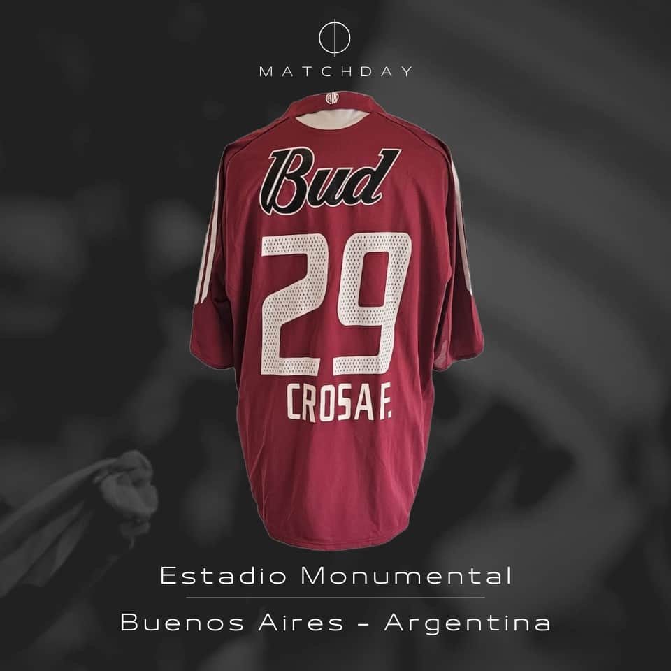 Fernando Crosa – River Plate – Copa Libertadores 2005 – Match issued jersey - Imagen 5