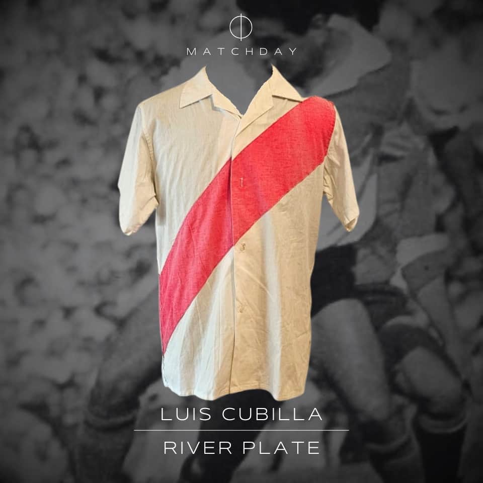 Luis Cubilla – River Plate – Copa Libertadores 1966 – MATCH WORN JERSEY