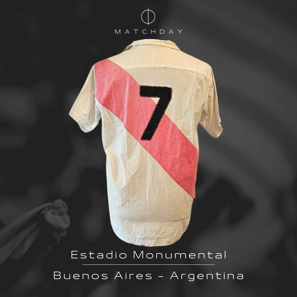 Luis Cubilla – River Plate – Copa Libertadores 1966 – MATCH WORN JERSEY - Imagen 5