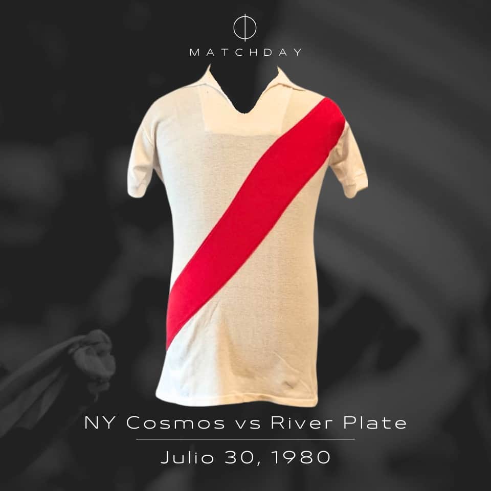 Ramón Díaz – River Plate – Friendly match 1980 – MATCH WORN JERSEY - Imagen 4