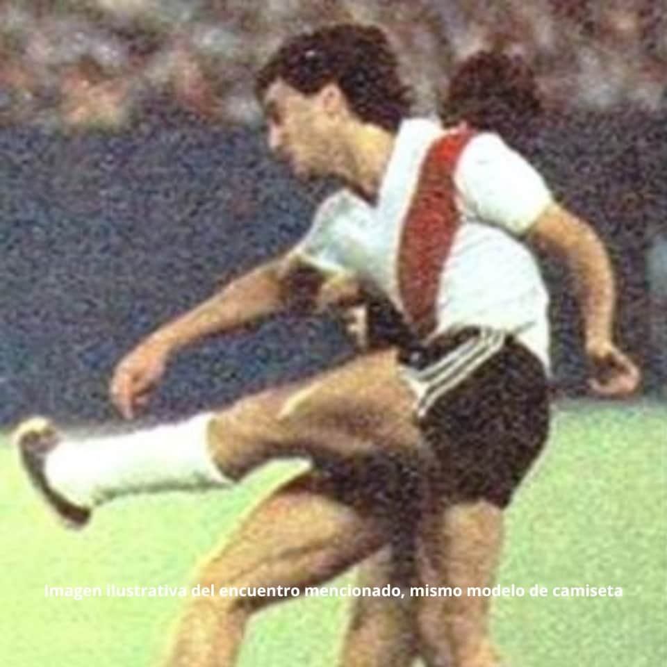 Ramón Díaz – River Plate – Friendly match 1980 – MATCH WORN JERSEY - Imagen 13