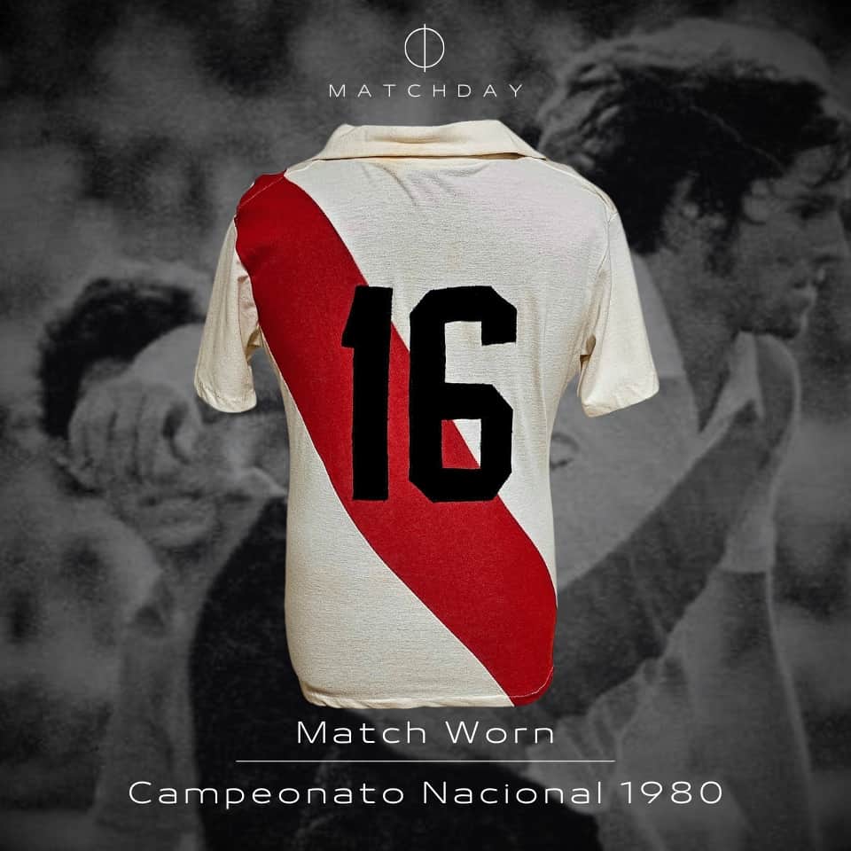 Roberto Gordon – River Plate – Campeonato Nacional 1980 – MATCH WORN JERSEY - Imagen 3