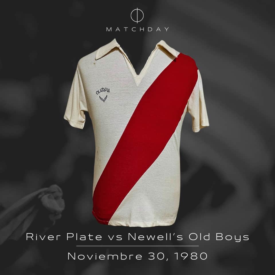 Roberto Gordon – River Plate – Campeonato Nacional 1980 – MATCH WORN JERSEY - Imagen 4