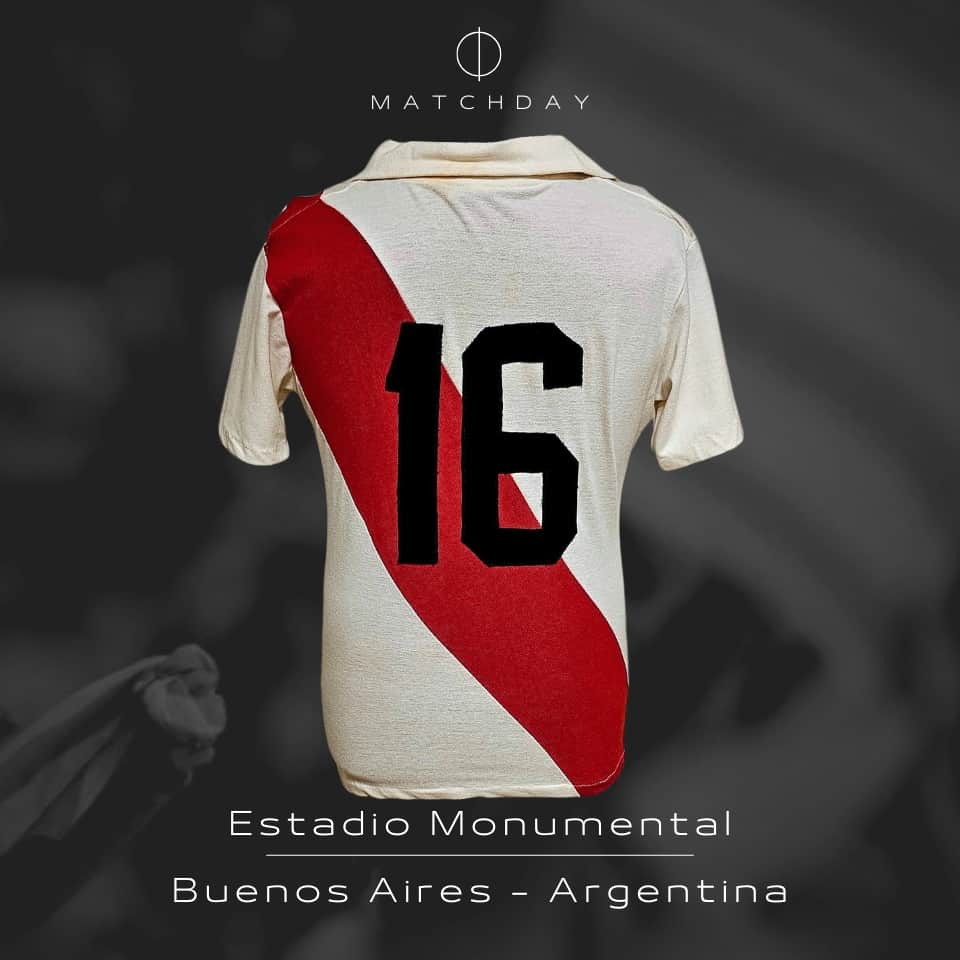 Roberto Gordon – River Plate – Campeonato Nacional 1980 – MATCH WORN JERSEY - Imagen 5