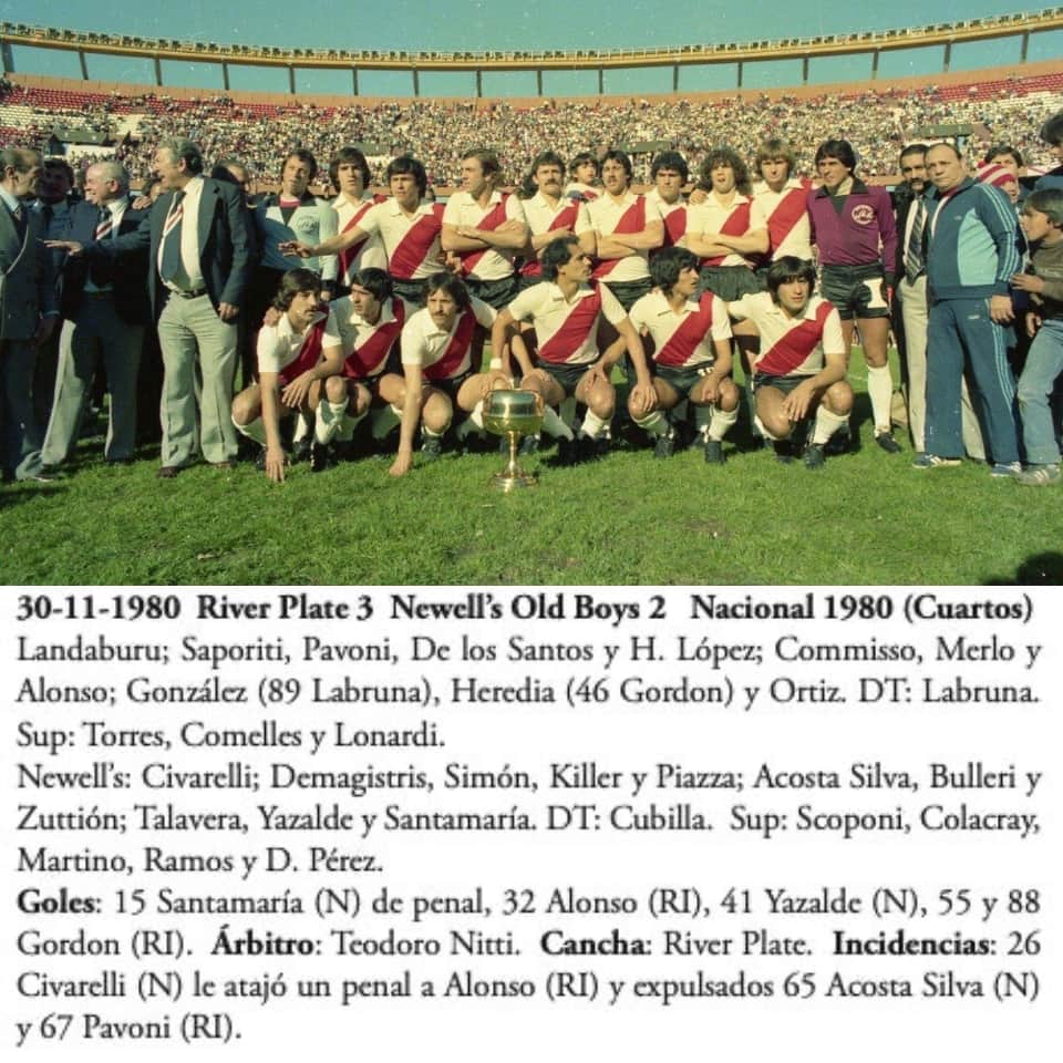 Roberto Gordon – River Plate – Campeonato Nacional 1980 – MATCH WORN JERSEY - Imagen 12