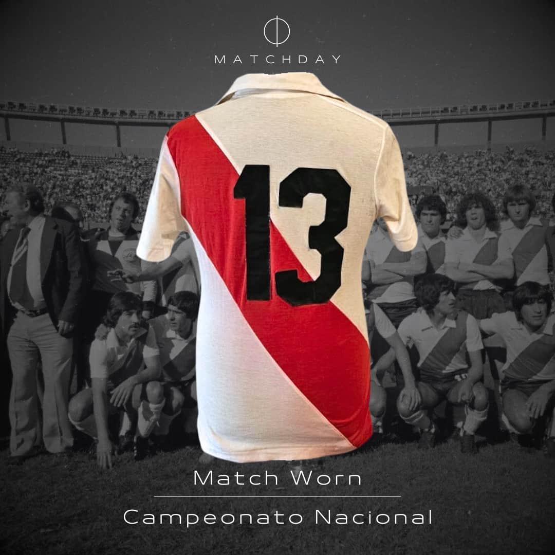 Héctor López – River Plate – Campeonato Nacional 1980 – MATCH WORN JERSEY - Imagen 3