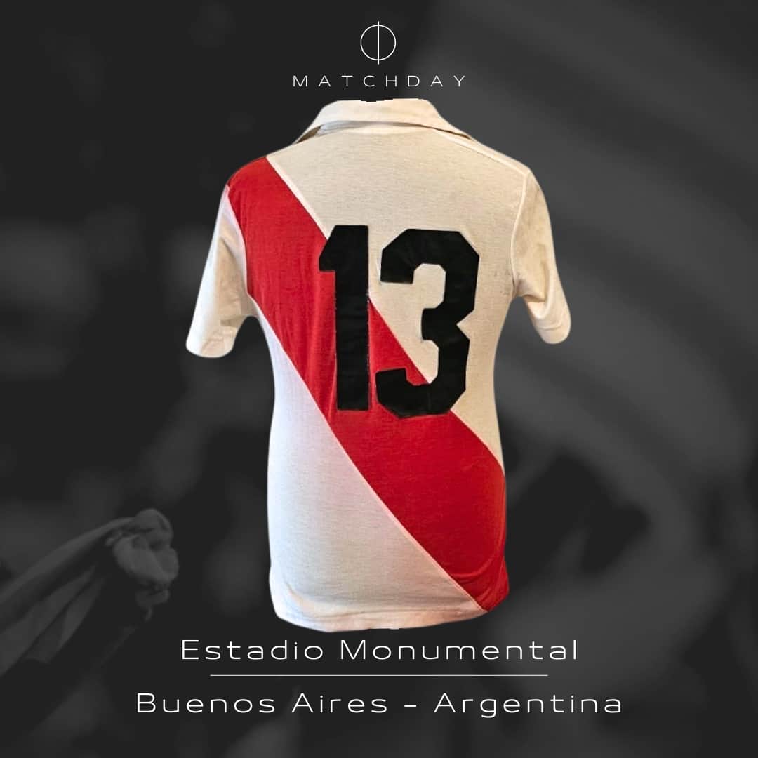 Héctor López – River Plate – Campeonato Nacional 1980 – MATCH WORN JERSEY - Imagen 5