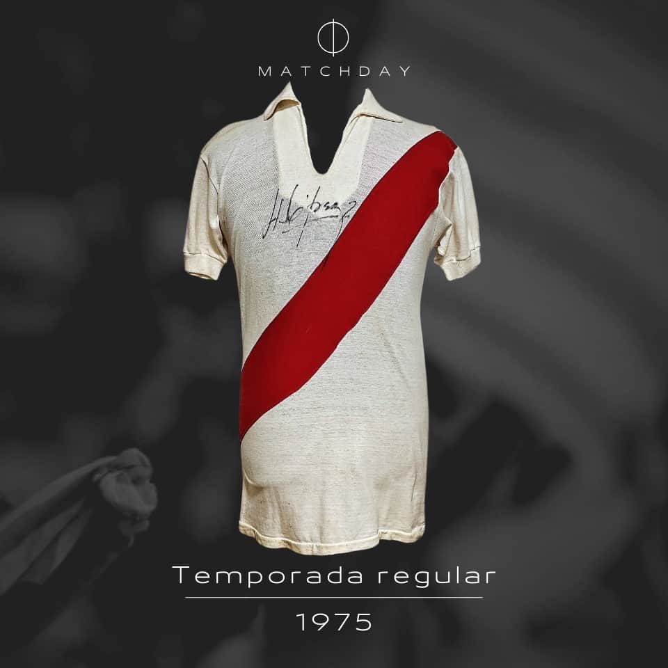 Héctor López – River Plate – Campeonato Metropolitano 1975 – MATCH WORN JERSEY - Imagen 4