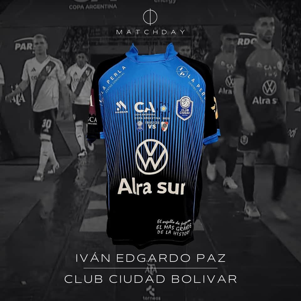 Iván Edgardo Paz – Club Ciudad Bolivar – Copa Argentina 2025 – Utilería