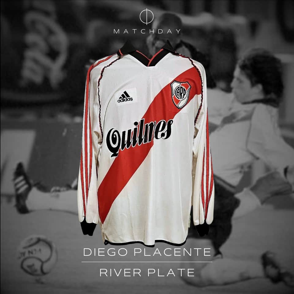 Diego Placente – River Plate – Copa Mercosur 2000 – Match issued jersey