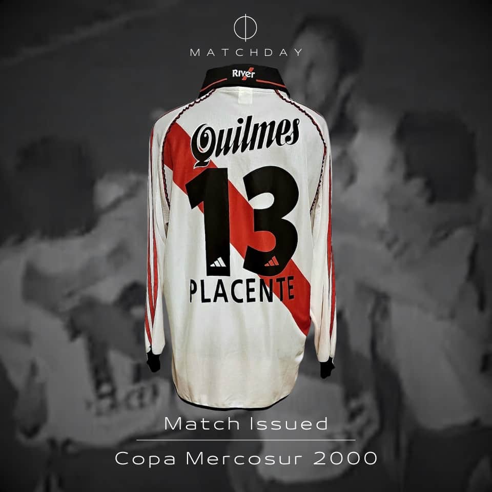 Diego Placente – River Plate – Copa Mercosur 2000 – Match issued jersey - Imagen 3