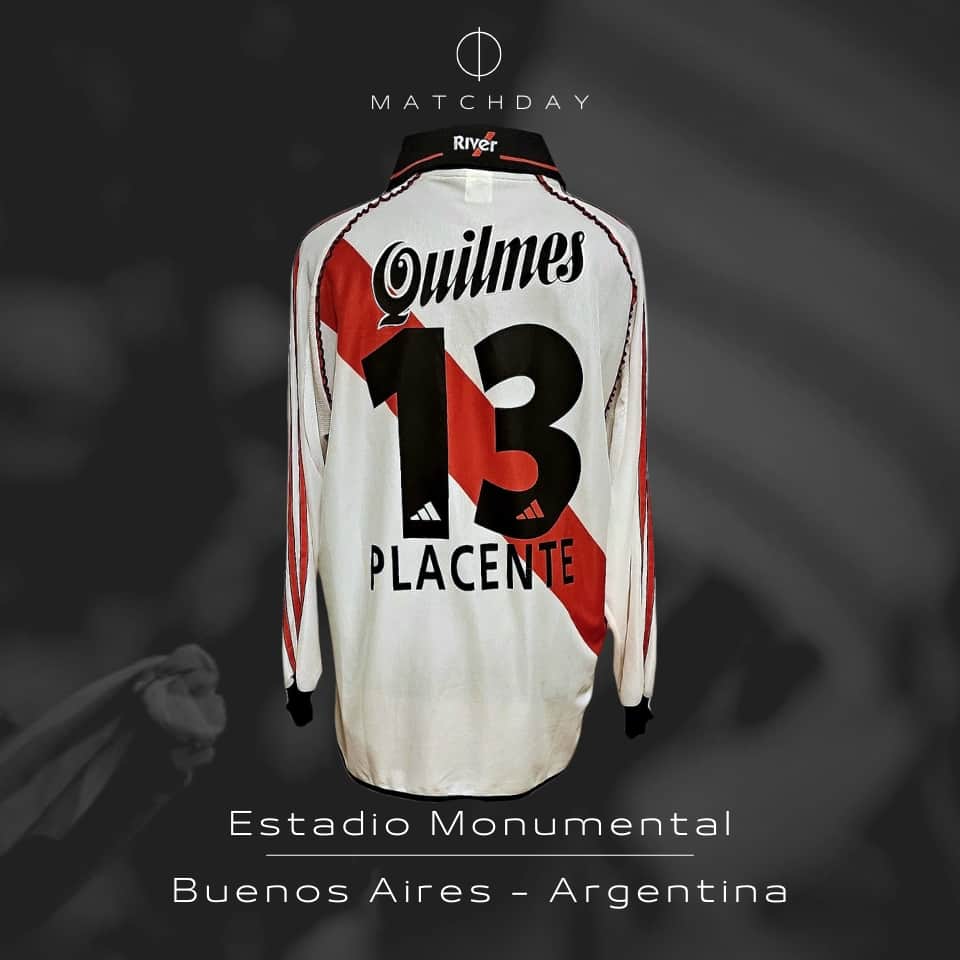 Diego Placente – River Plate – Copa Mercosur 2000 – Match issued jersey - Imagen 5