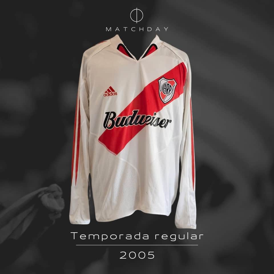 Victor Zapata – River Plate – Copa Libertadores 2005 – MATCH WORN JERSEY - Imagen 4