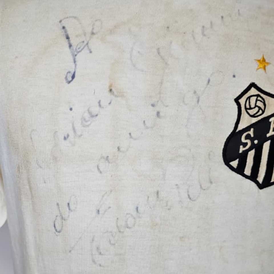 Pele match worn jersey – Friendly match 1974 - Image 11