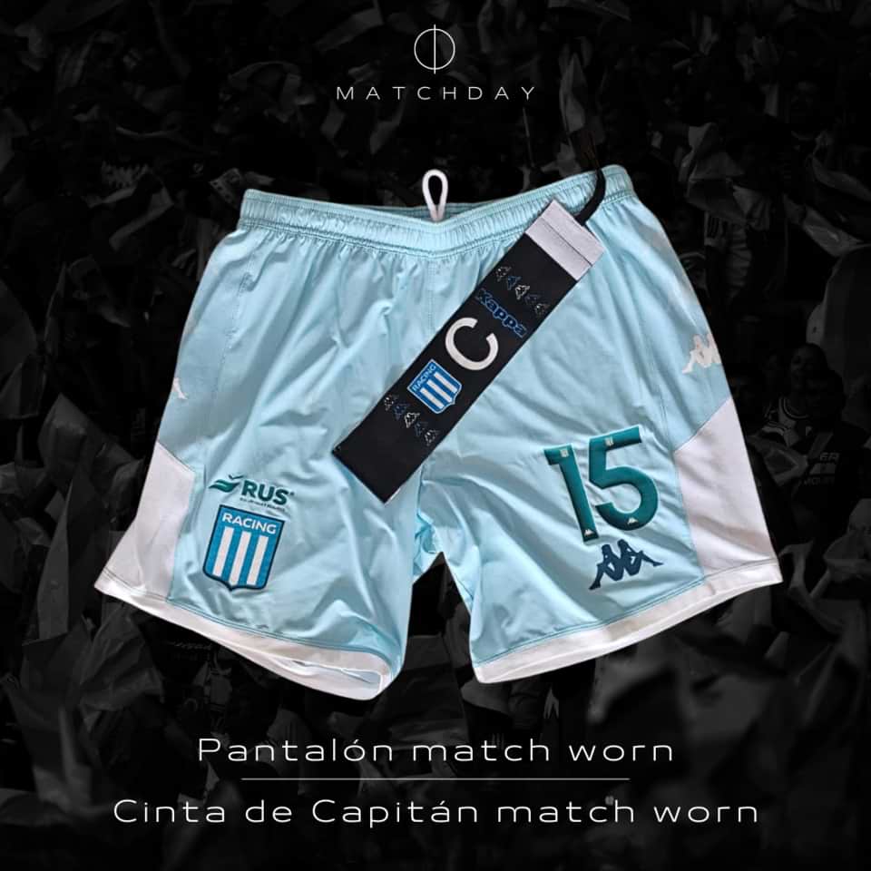 Lisandro Lopez match worn jersey + short y cinta de capitan – Copa LFP 2020 - Image 6