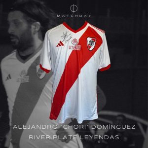 Alejandro “Chori” Dominguez - Leyendas River Plate - Match worn signed unwashed