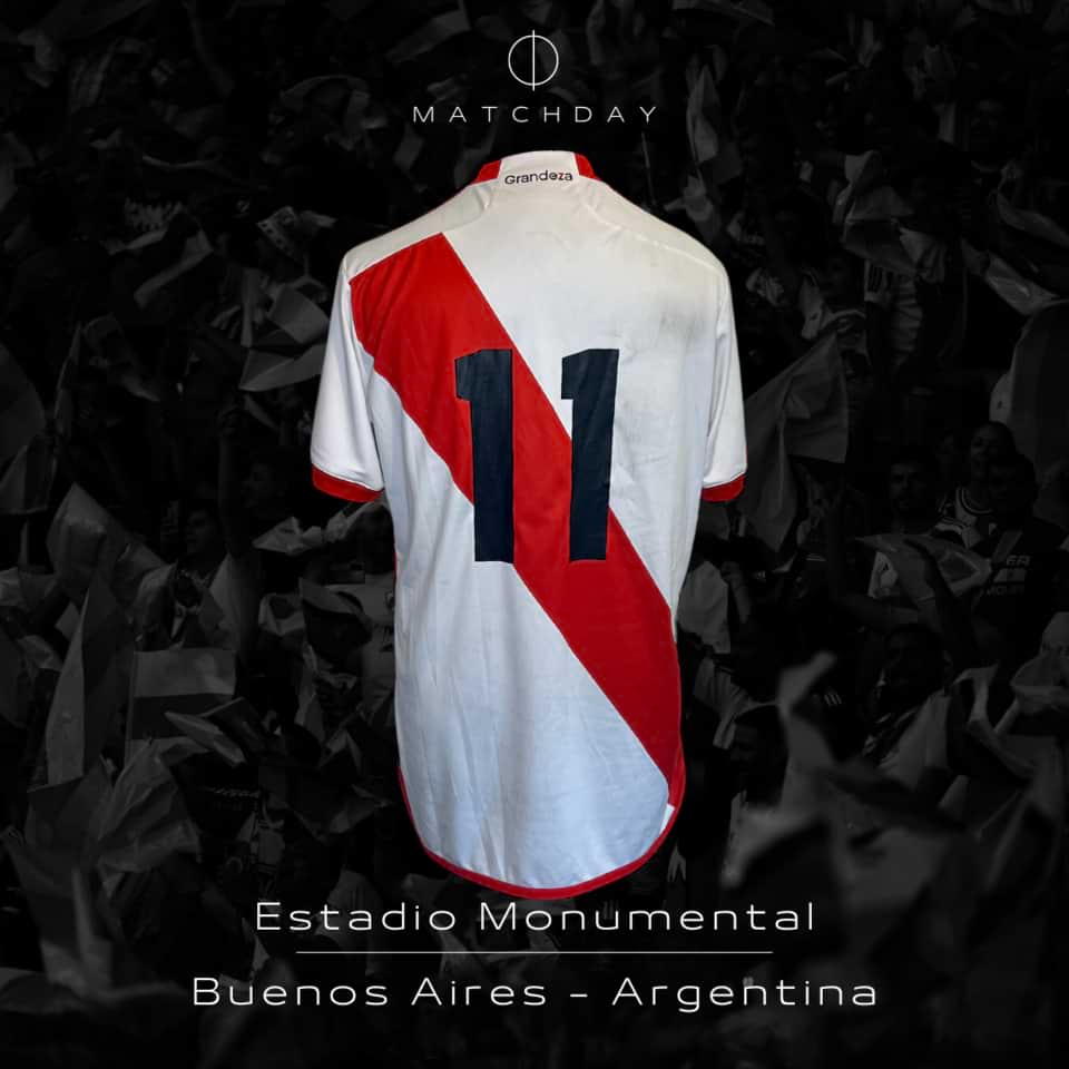 Alejandro “Chori” Dominguez – Leyendas River Plate – Match worn signed unwashed - Image 5