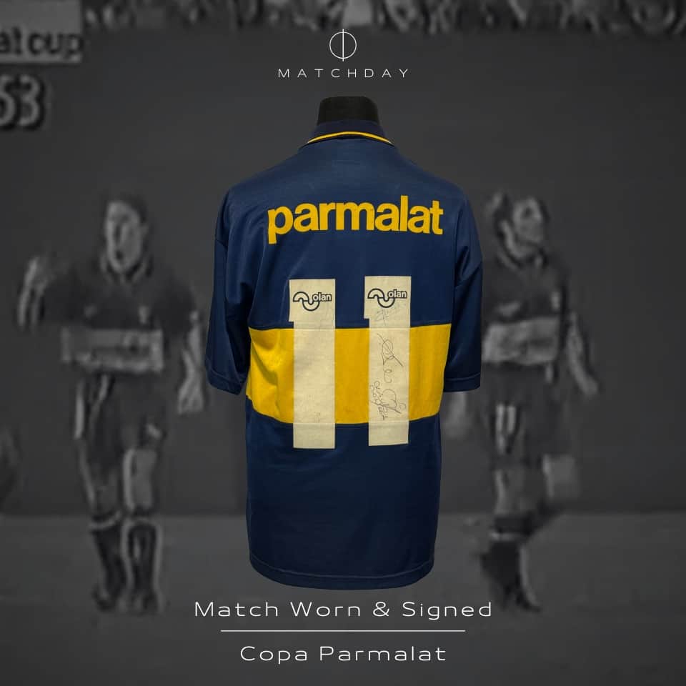 Claudio Caniggia – Boca Juniors – Copa Parmalat 1995 – MATCH WORN JERSEY - Imagen 3