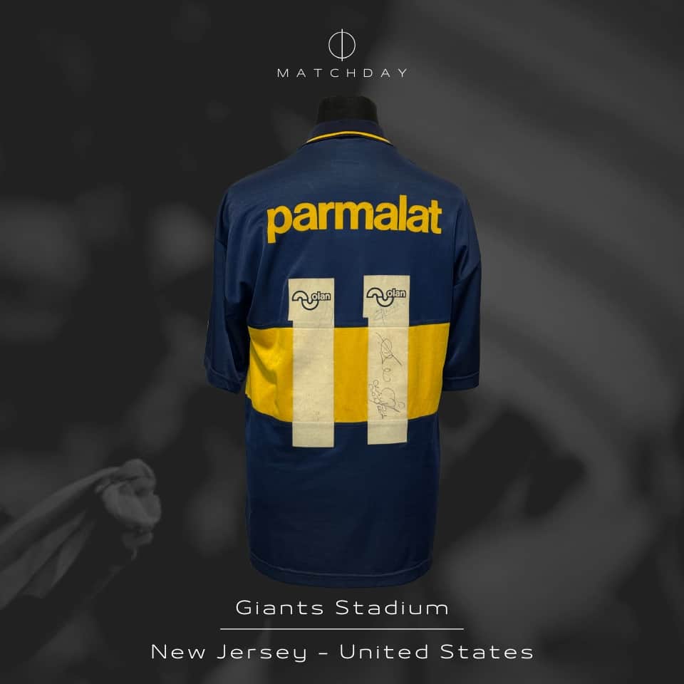 Claudio Caniggia – Boca Juniors – Copa Parmalat 1995 – MATCH WORN JERSEY - Imagen 5