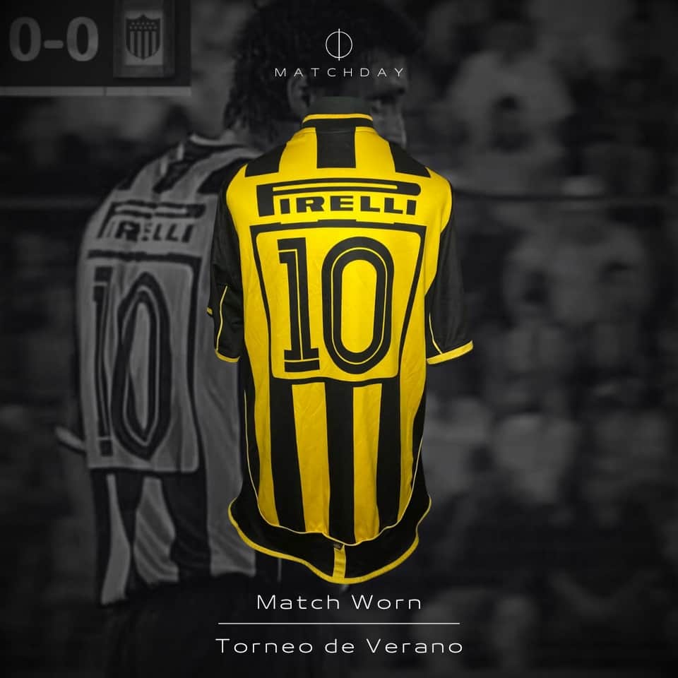 Carlos Bueno – Peñarol – Torneo de verano 2004 – MATCH WORN JERSEY - Imagen 3