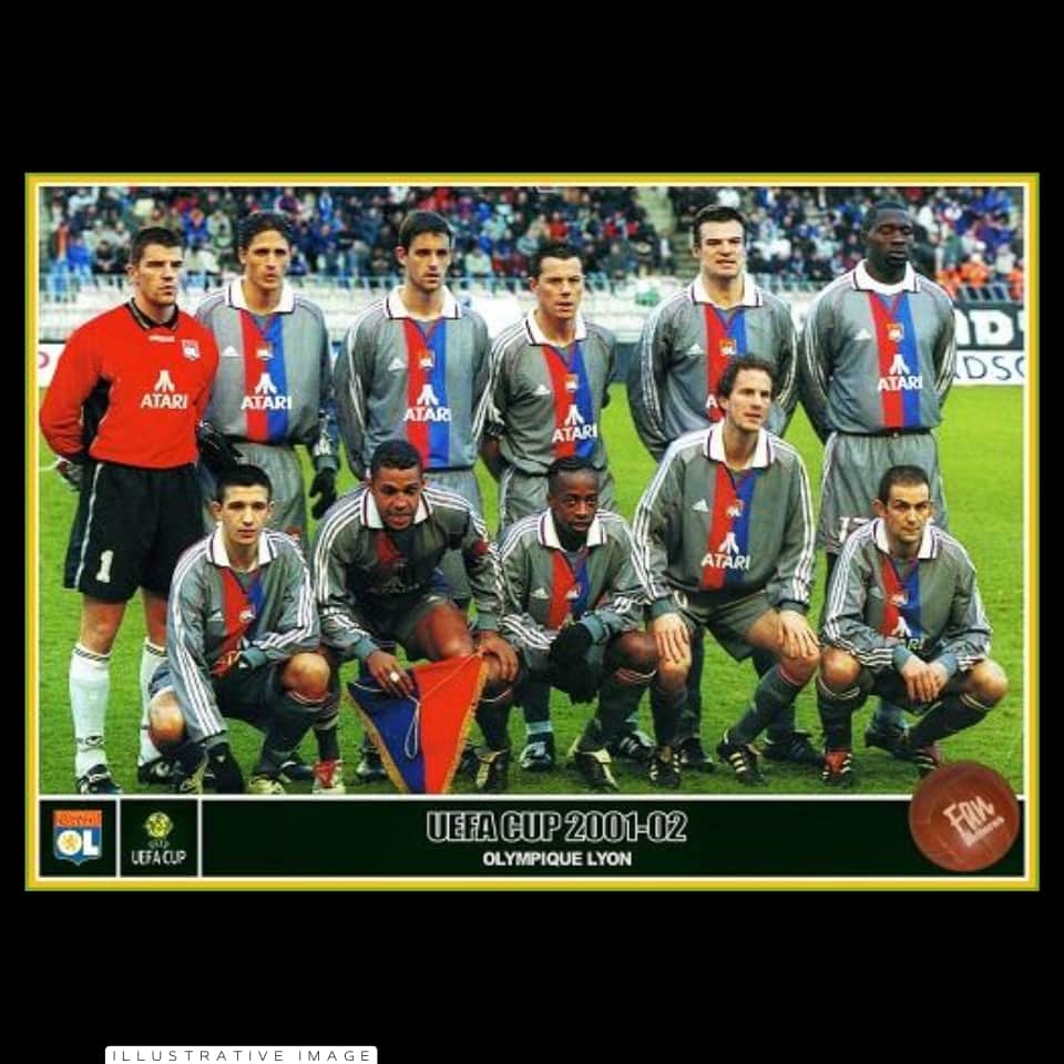 Éric Deflandre – Olympique Lyonnais – UEFA Champions League 2001/02 – Match Issued jersey - Imagen 13