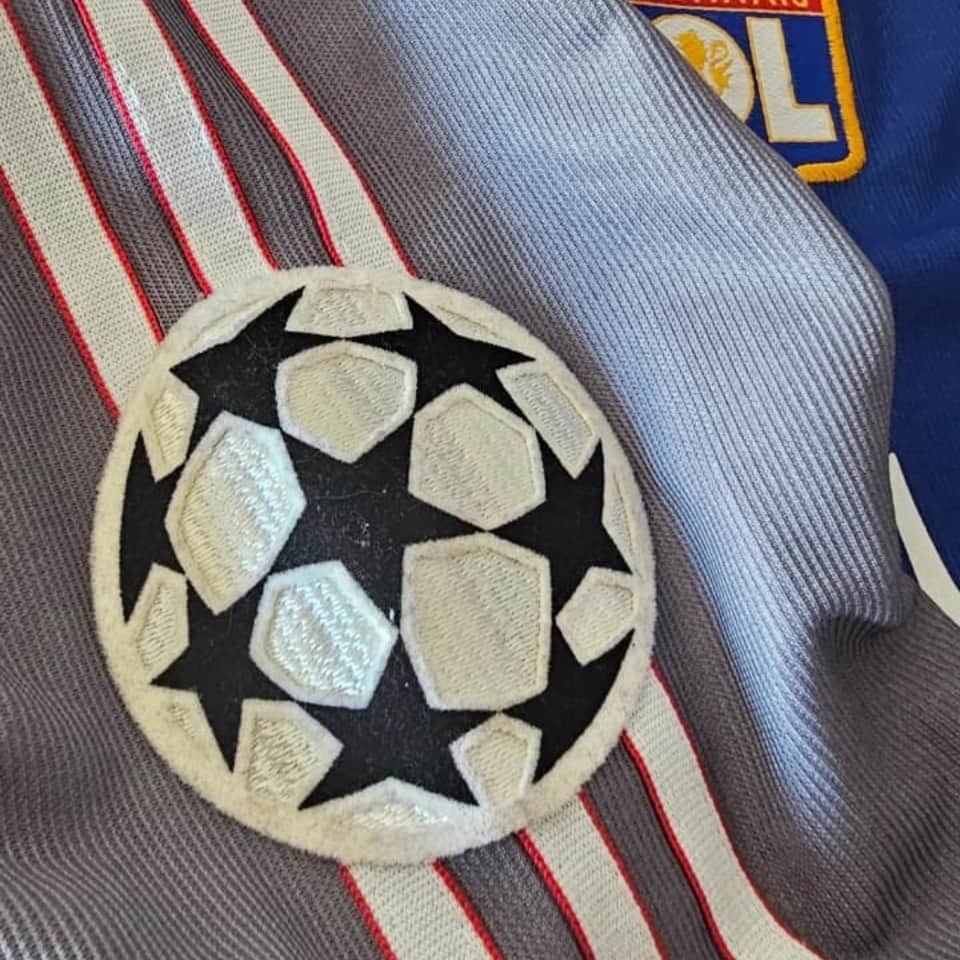 Éric Deflandre – Olympique Lyonnais – UEFA Champions League 2001/02 – Match Issued jersey - Imagen 19
