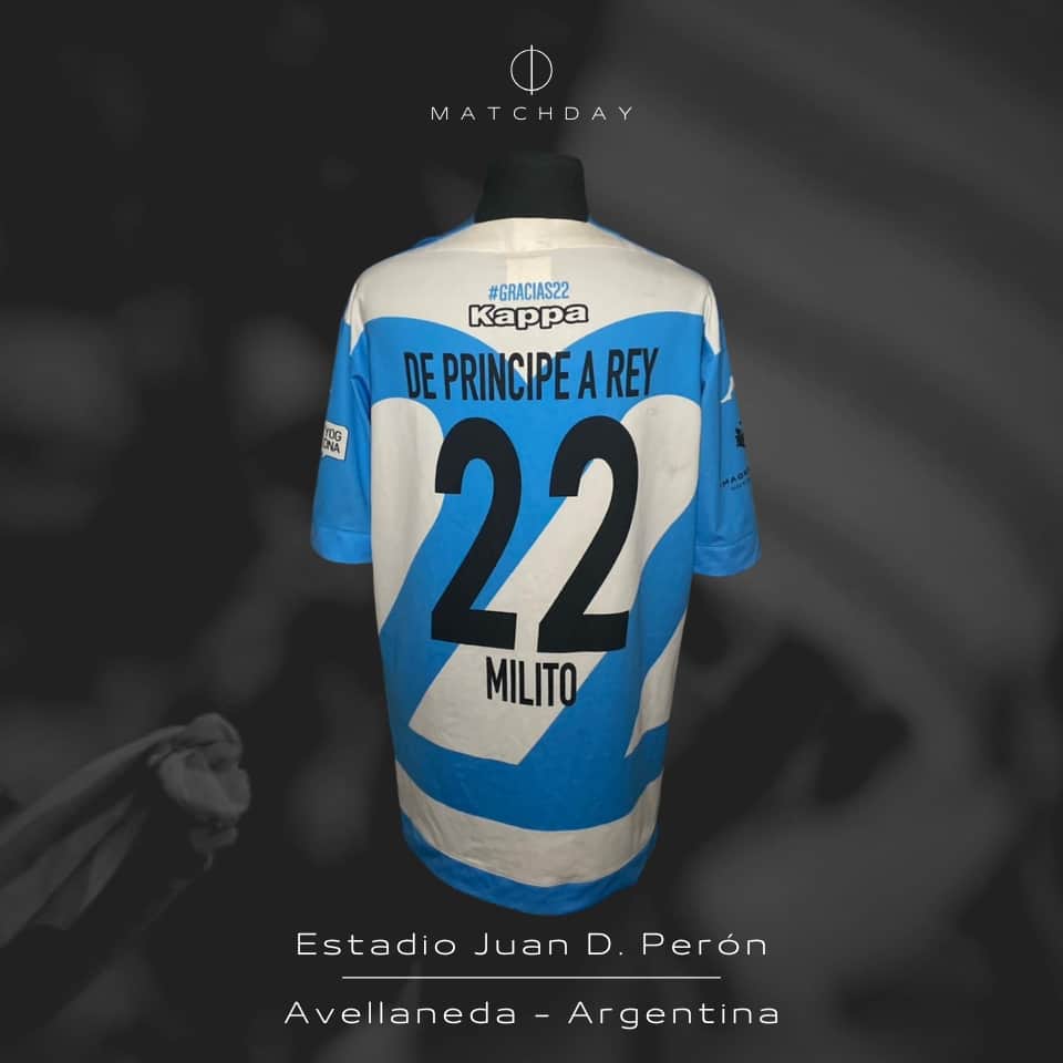 Diego Milito – Partido despedida – Farewell match – SIGNED protocol jersey - Imagen 5