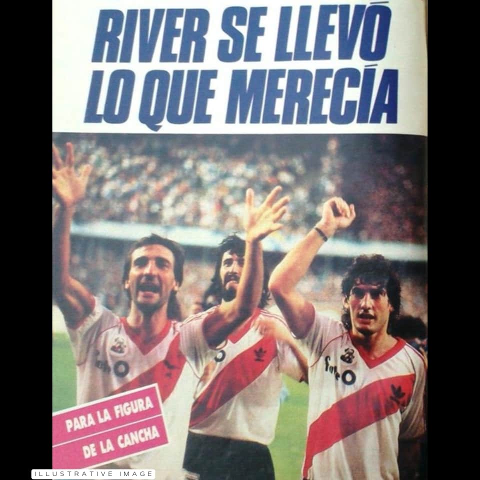 Fabián Basualdo – River Plate – 1988/89 – MATCH WORN JERSEY - Imagen 8