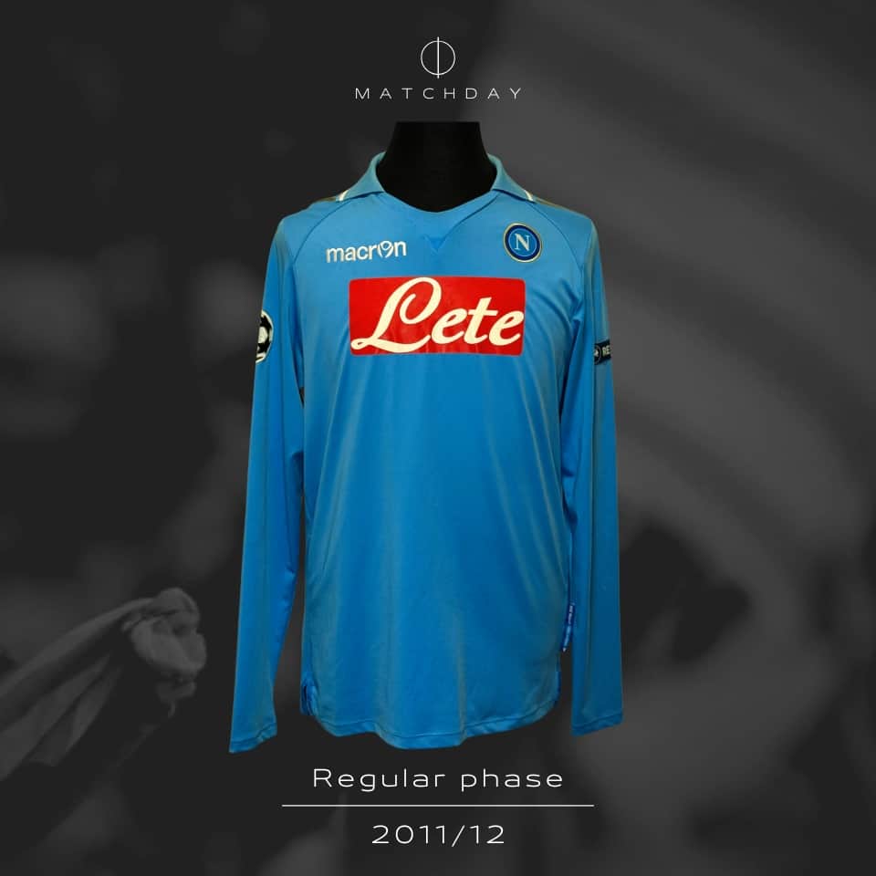 Ignacio Fideleff – SSC Napoli – UEFA Champions League 2011/12 – Match Issued jersey - Imagen 4