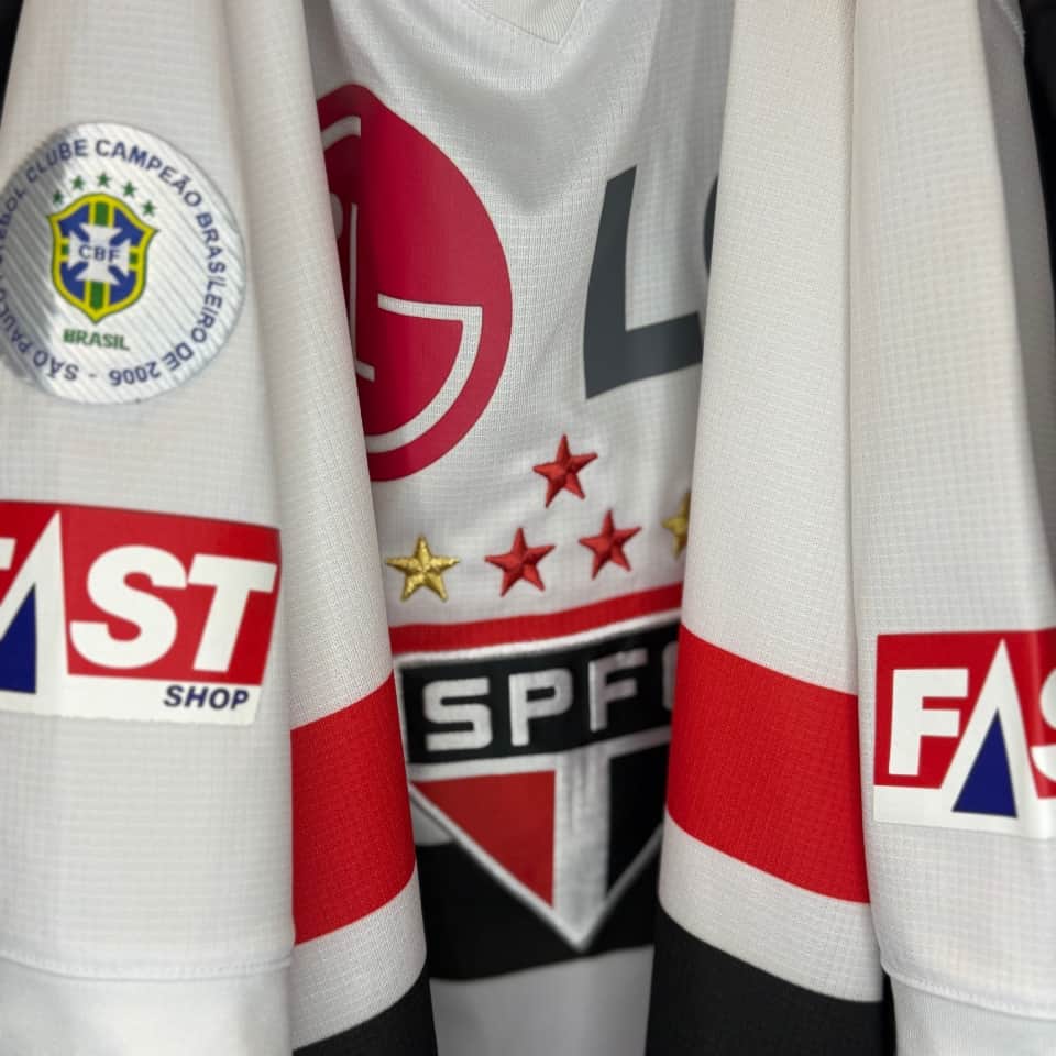 João Miranda – Sao Paulo – Copa Sudamericana 2007 – MATCH WORN JERSEY - Imagen 6