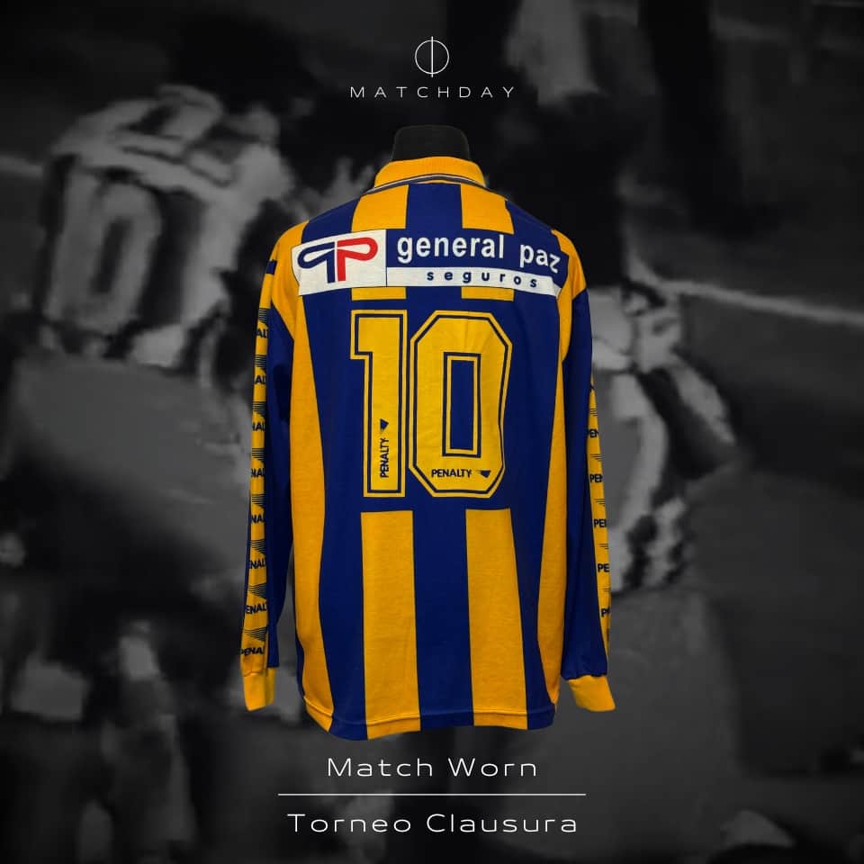 Omar Palma – Rosario Central – Torneo Clausura 1994 – MATCH WORN JERSEY - Imagen 3