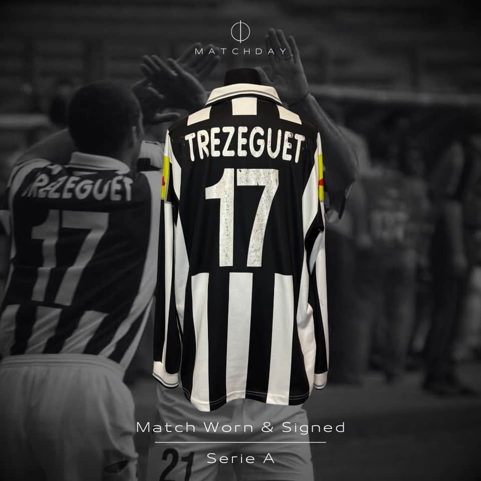 David Trezeguet – Juventus FC – Serie A 2000/01 – MATCH WORN JERSEY – SIGNED - Imagen 3