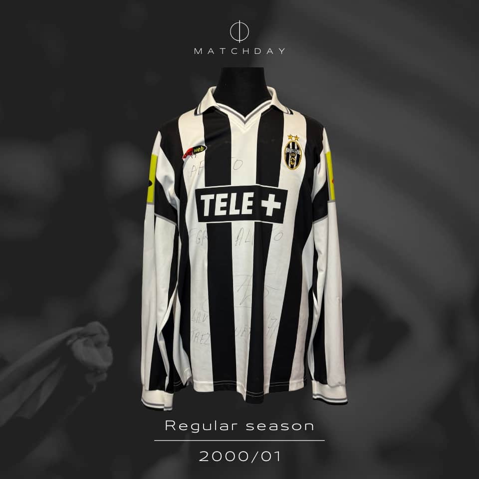 David Trezeguet – Juventus FC – Serie A 2000/01 – MATCH WORN JERSEY – SIGNED - Imagen 4