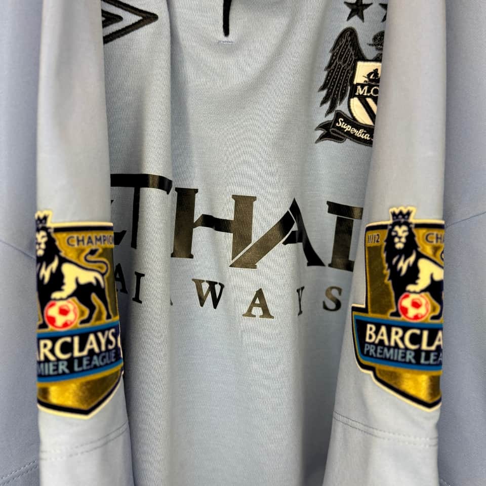 Pablo Zabaleta – Manchester City FC – Premier League 2012/13 -MATCH WORN JERSEY - Imagen 6
