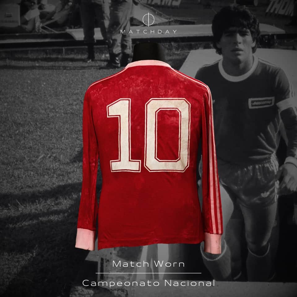 Diego Armando Maradona – Argentinos Juniors – Campeonato Nacional 1980 – MATCH WORN JERSEY - Imagen 3