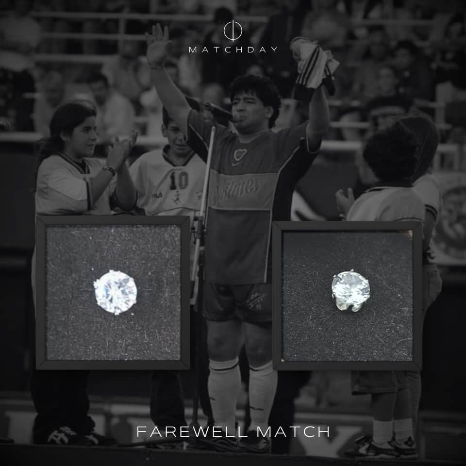 Aro de Diego Armando Maradona – Partido despedida “La pelota no se mancha” – Earring worn by Maradona in his farewell match - Imagen 3