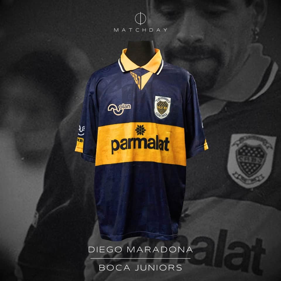 Diego Armando Maradona – Boca Juniors – Torneo Apertura 1995 – MATCH WORN JERSEY