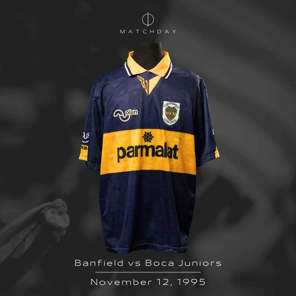 Diego Armando Maradona – Boca Juniors – Torneo Apertura 1995 – MATCH WORN JERSEY - Imagen 4