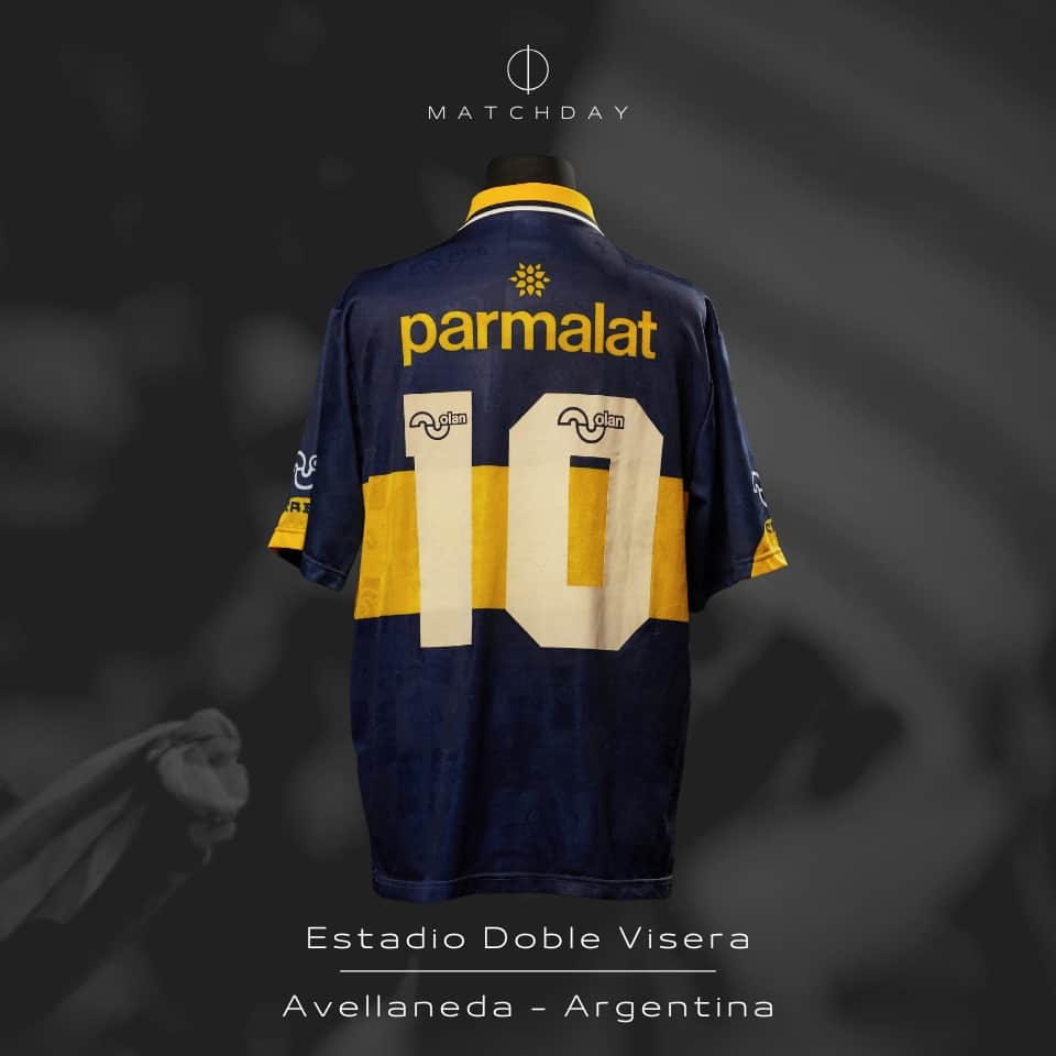 Diego Armando Maradona – Boca Juniors – Torneo Apertura 1995 – MATCH WORN JERSEY - Imagen 5