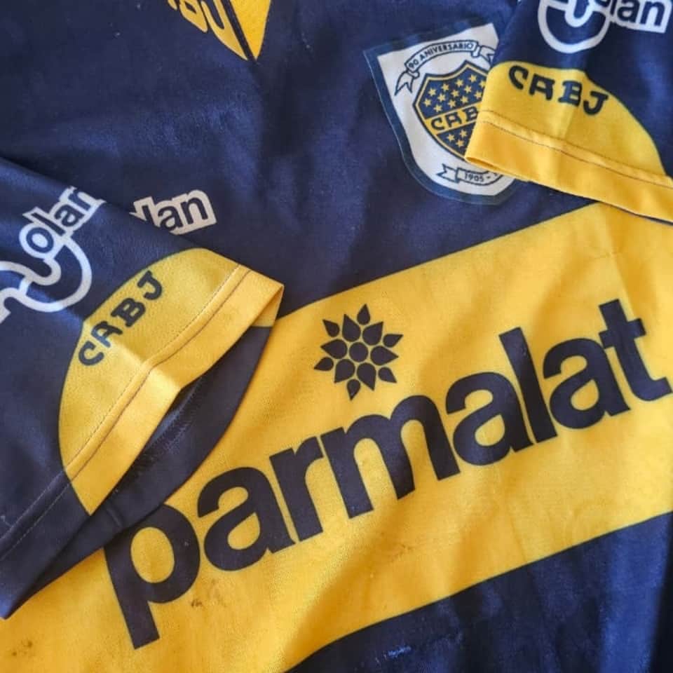 Diego Armando Maradona – Boca Juniors – Torneo Apertura 1995 – MATCH WORN JERSEY - Imagen 20