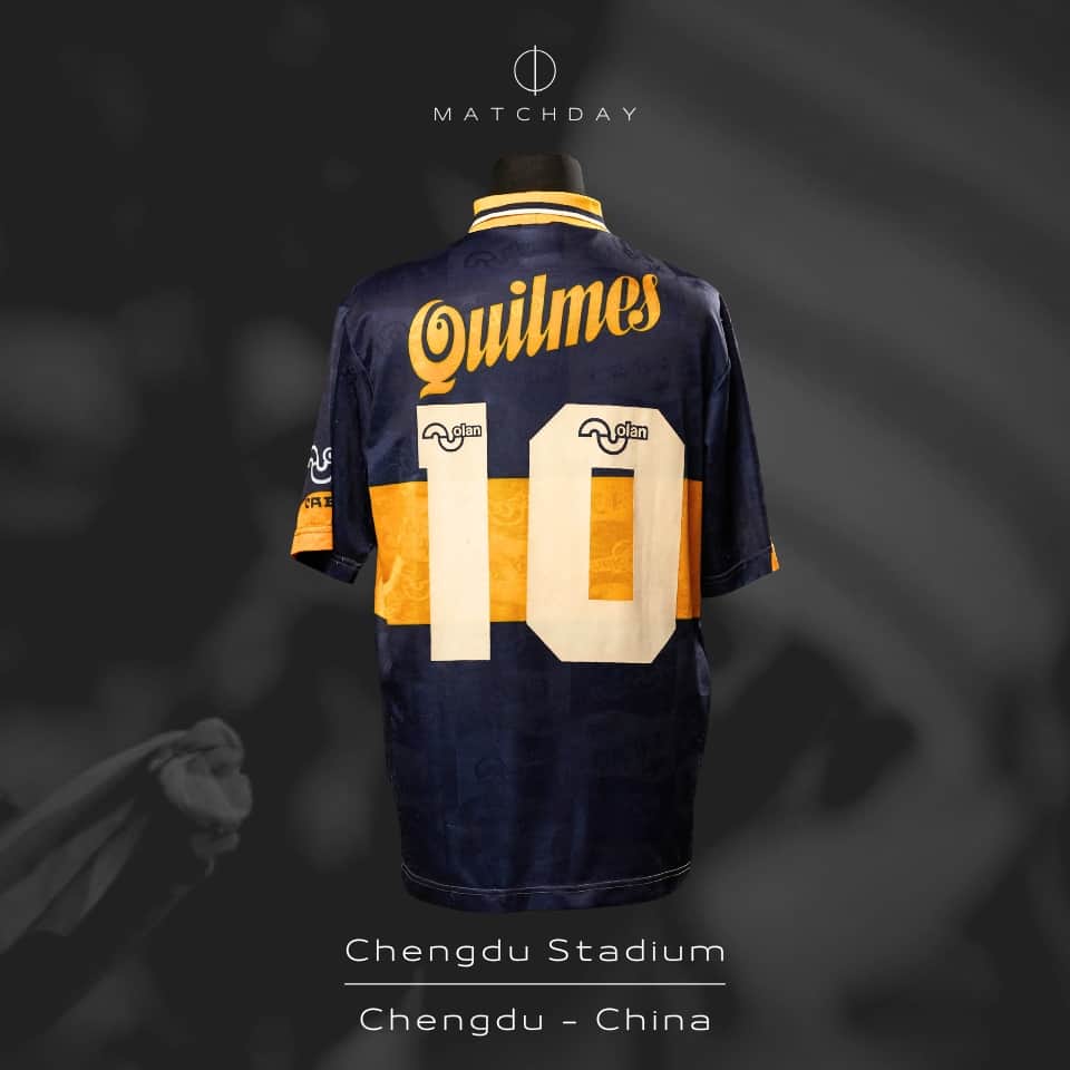 Diego Armando Maradona – Boca Juniors – Gira Asia Tour 1996 – MATCH WORN JERSEY - Imagen 5