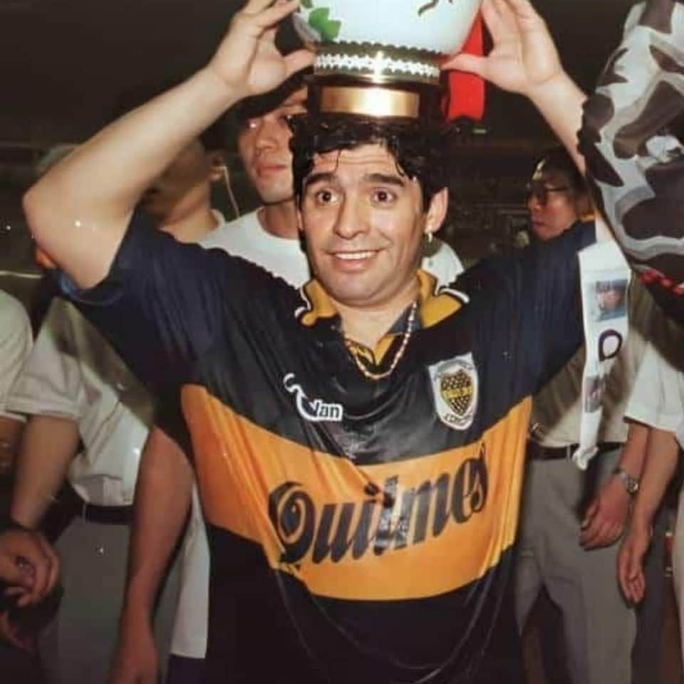Diego Armando Maradona – Boca Juniors – Gira Asia Tour 1996 – MATCH WORN JERSEY - Imagen 8