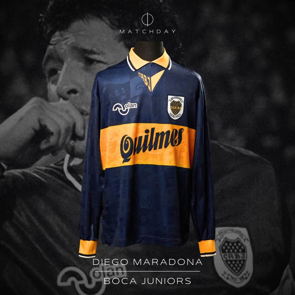 Diego Armando Maradona – Boca Juniors – Torneo Clausura 1996 – MATCH WORN JERSEY