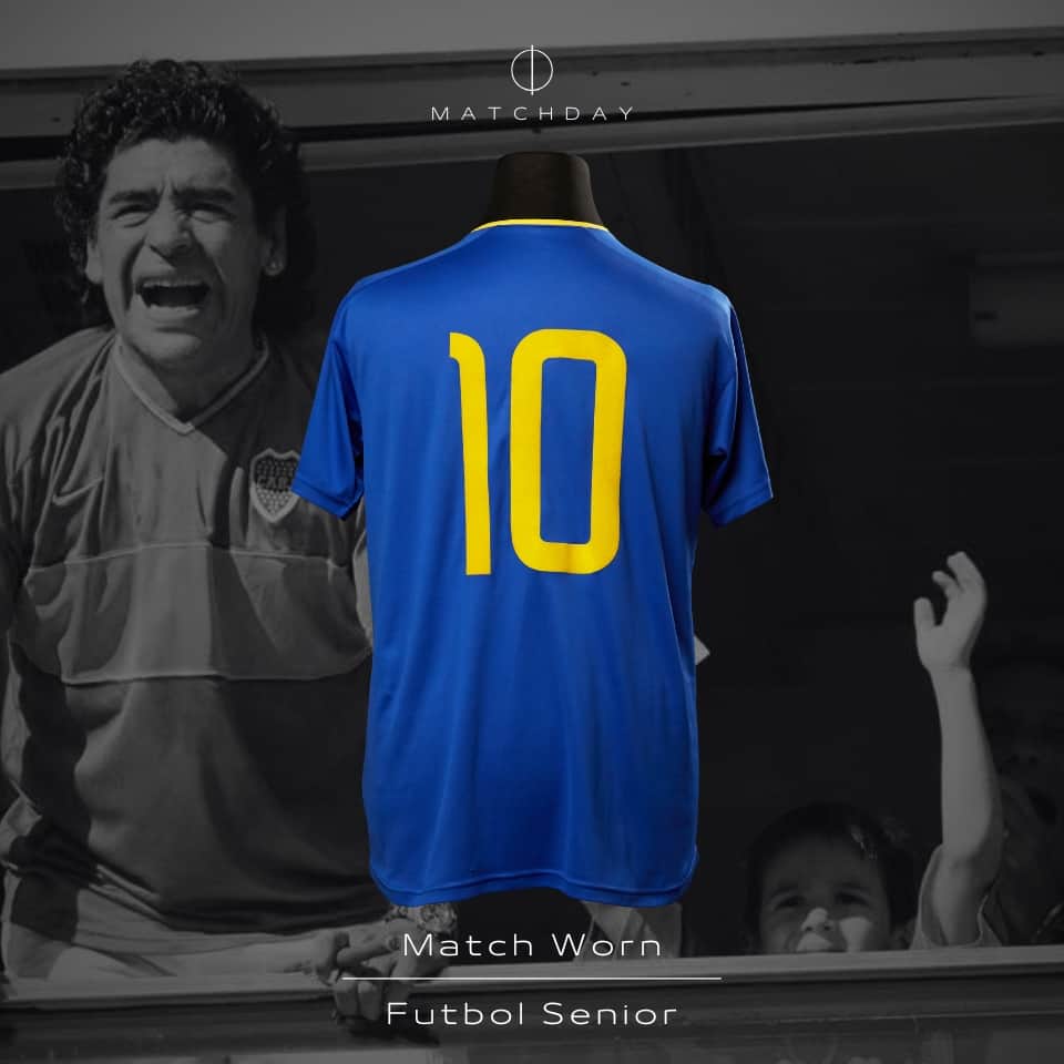 Diego Armando Maradona – Fútbol senior 2005 – MATCH WORN JERSEY - Imagen 3