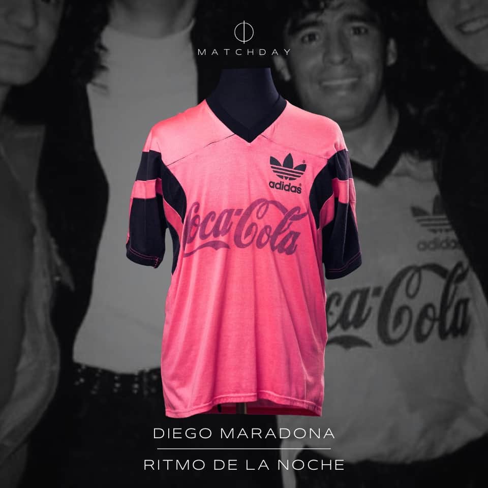Diego Armando Maradona – Ritmo de la noche – Copa Derby 1992 – MATCH WORN JERSEY