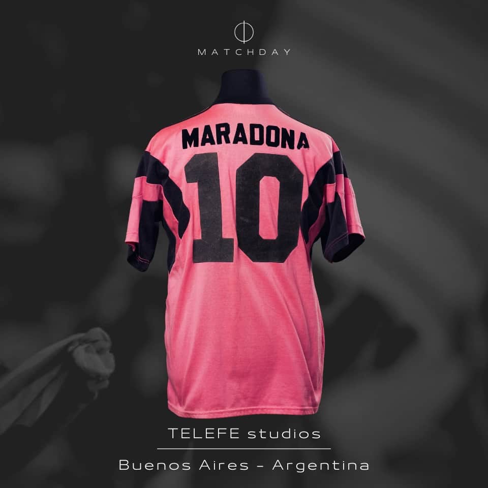 Diego Armando Maradona – Ritmo de la noche – Copa Derby 1992 – MATCH WORN JERSEY - Imagen 5
