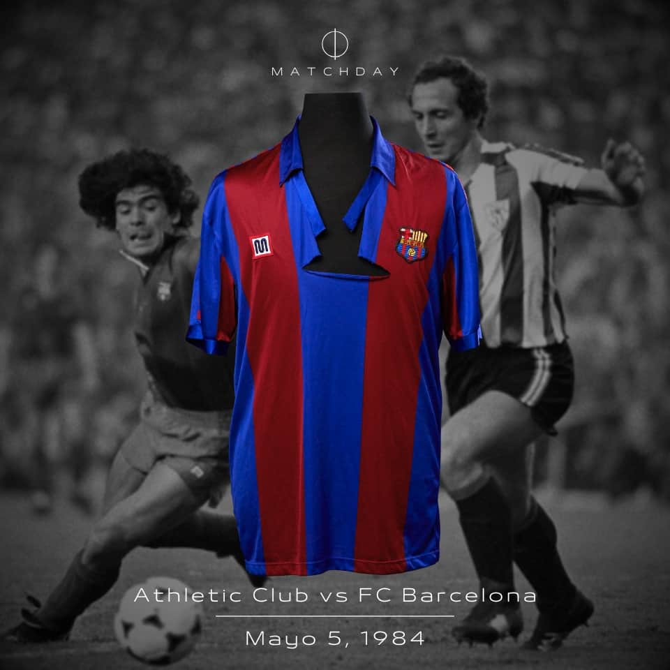 Diego Armando Maradona – FC Barcelona – Copa del Rey 1983/84 – MATCH WORN JERSEY – PHOTOMATCH - Imagen 4