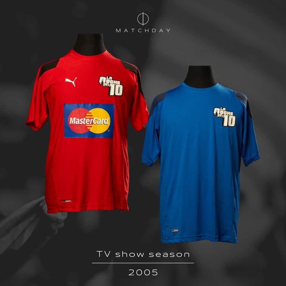Kit “La Noche del 10” – Football-tennis shirts and cap – 2005 - Imagen 4