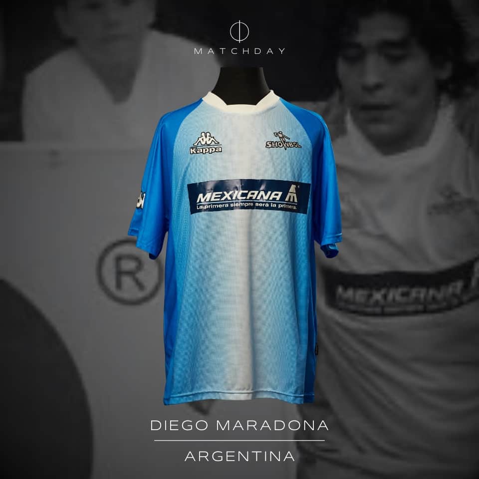 Diego Armando Maradona – MATCH WORN JERSEY – Showbol